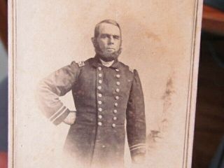 Civil War Navy Acting Master Calvin C.  Childs Of Uss Fernandina Cdv Photograph