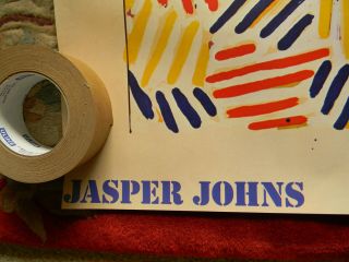 Jasper Johns 1978 Vintage Exhibition Poster @ Margo Leavin Gallery CORPSE MIRROR 4