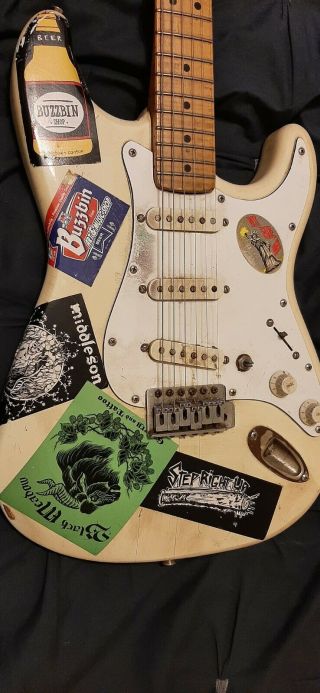 1993 Vintage Fender Squier Stratocaster Electric Guitar - Made In Mexico
