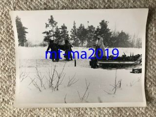 Ww2 Press Photograph - German Combat Soldiers On Eastern Front Winter Cammo