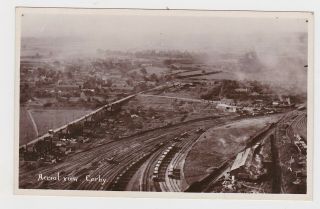 Old Real Photo Card Corby Steelworks Aerial View Northampton Kettering