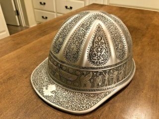 Vintage Mcdonald T Cap Standard Msa Mine Safety Appliances Aluminum Hat Egyptian