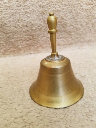 Vintage Small Hand Held Brass Bell 2 5/8 