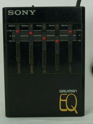 Vintage Sony Seq - 50 Stereo Graphic Equalizer Walkman Eq -