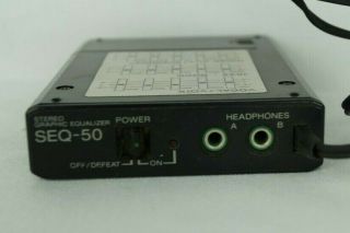 Vintage Sony SEQ - 50 Stereo Graphic Equalizer Walkman EQ - 3