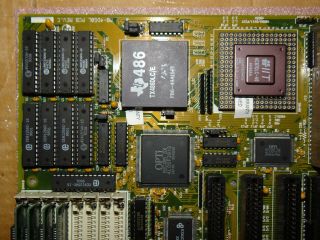 MB - 4D50L 386 486 Hybrid Motherboard VLB Opti 82C495 SX Vintage ITT 3