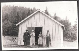 Vintage Rppc 1918 - 30 Hood River Valley Oregon Cooks Baking Cabin Photo Postcard
