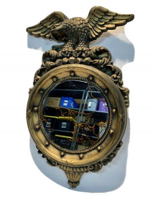 Federal Regency Eagle Bullseye Convex Mirror Small Mirror 15 Inches