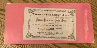 1870 ' s C.  R.  SAVAGE STEREOVIEW MORMON TABERNACLE INTERIOR & ORGAN SALT LAKE CITY 3