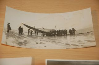 WW2 Photograph Spitfire Crash Landed on Aircraft Carrier HMS Argus 2