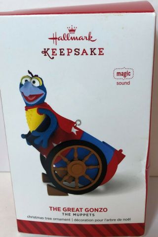 Hallmark Keepsake The Great Gonzo The Muppets Magic Sound Ornament 2014