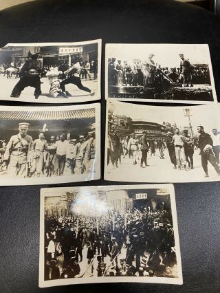 Rare 1927 - 28 Shanghai China Massacre Chinese Execution Photos Historic Vintage