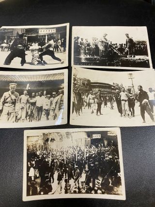 RARE 1927 - 28 SHANGHAI CHINA MASSACRE CHINESE EXECUTION PHOTOS HISTORIC VINTAGE 2