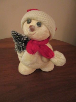 Dept.  56 Billy Buttons Figurine Holding A Christmas 6 1/2 Inches Tall