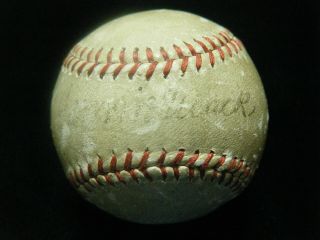 Vintage Connie Mack (d - 1956) Hofautographed Reach Baseball