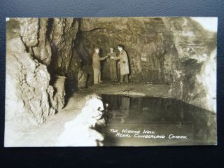 Derbyshire Matlock Bath Royal Cumberland Cavern The Wishing Well Old Rp Postcard