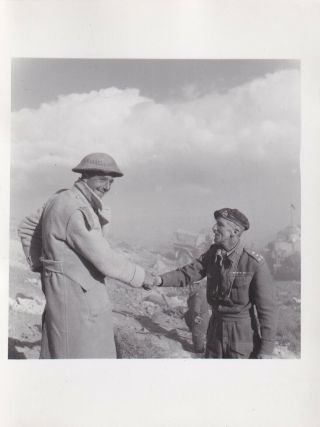 Press Photo Ww2 Unknown British Brigadier In Middles East Desert C 1943