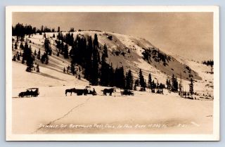 Vintage Rppc Summit Of Berthoud Pass Inn Co Horses Cars Top Of The World A4