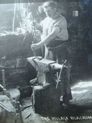 Dorset Country Life LYME REGIS The Village Blacksmith at Work - Old RP Postcard 2
