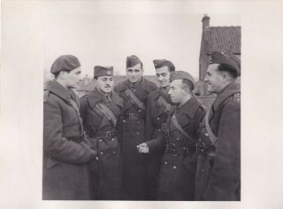 Press Photo Ww2 Yugoslav Army Unit In Training In Scotland 3.  1.  1942 (7)