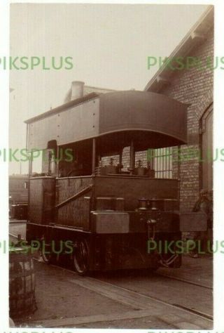Old Railway Postcard G.  N.  Steam Shunter Engine Peterborough Real Photo C.  1905