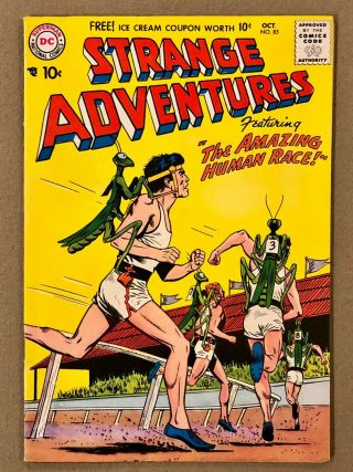 Strange Adventures 85 Scifi Aliens Robots Glossy 1957 Early Silver Age