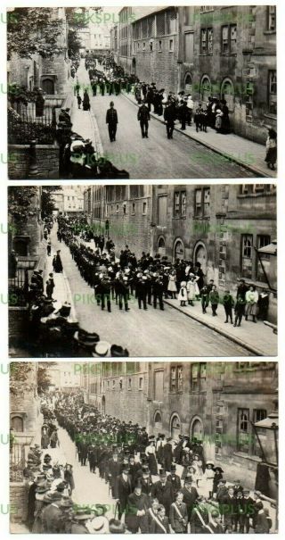 Old Postcards Parade Church Street Bradford On Avon Wiltshire Real Photos C.  1910