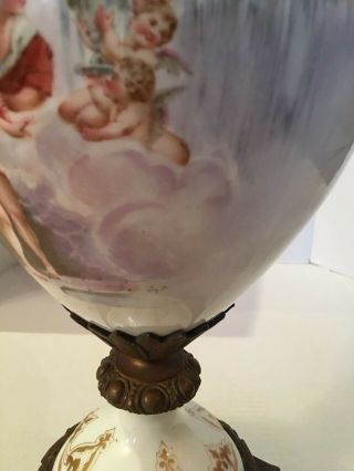 Antique Sevres Hand Painted Porcelain and Bronze Ewer 6