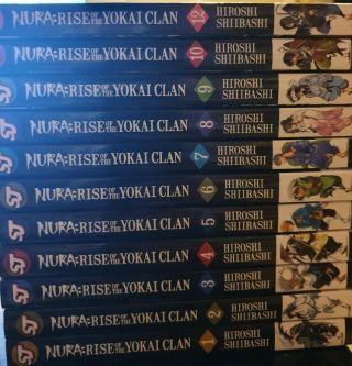 Nura Rise Of The Yokai Clan Manga Volumes 1 - 10 And 12