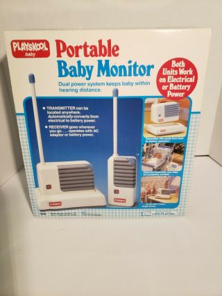 Vintage 1990 Playskool Baby Portable Baby Monitor -