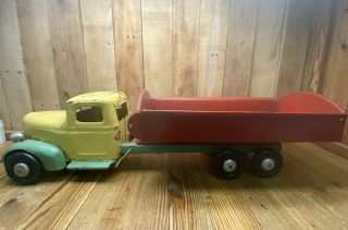 Vintage 1930’s Turner Toys Pressed Steel Dodge Dump Truck Wapakoneta,  Ohio