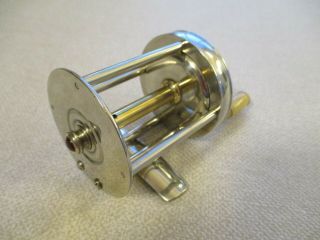 Early German Silver Pflueger Worth Kentucky Style Casting Reel 3