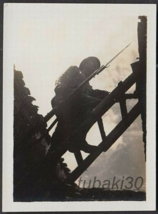 Dq10 Ww2 Japnese Force Photo A Fight Figure Jiangsu China 1939