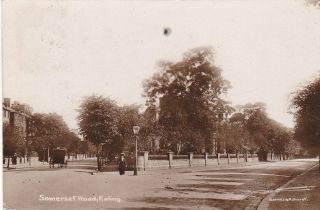Somerset Road,  Ealing - Old Real Photo London Postcard (ref 7227/19 B02)