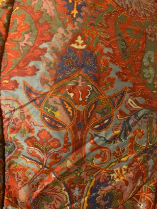 Rare Ralph Lauren Galahad King Sz Comforter Vintage Paisley Red Bedspread