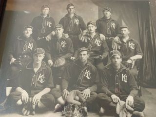 Antique Early 1900’s ? Baseball Team Photo Photograph Uniform Vintage