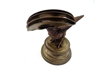 19th Century French Bronze of a Songbird Holding a Letter Holder after MOIGNIEZ 5