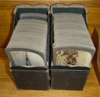 Antique Underwood Stereo Viewers w/ Keystone WWI Vol.  1 - 4 Cards,  More 4