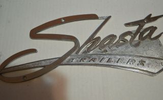 Vintage Shasta Trailer Camper Emblem Badge Rv