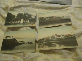 4 Old Colour Postcards Wei Hai Wei British Port In China