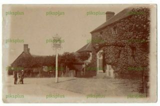 Old Pub Postcard The Somerset Arms Maiden Bradley Warminster Real Photo Used1905