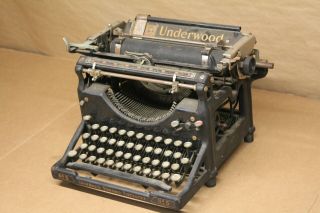 Vintage Antique Underwood Standard Typewriter No.  5 Serial Number 2206650 - 5
