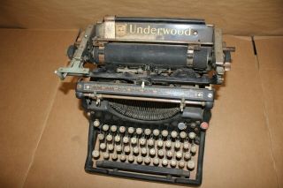 Vintage Antique Underwood Standard Typewriter No.  5 Serial Number 2206650 - 5 4