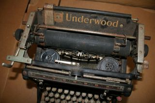 Vintage Antique Underwood Standard Typewriter No.  5 Serial Number 2206650 - 5 6