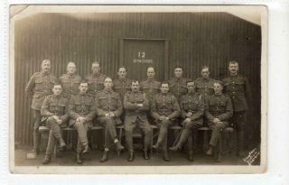 Picture Postcard Of A Group Of Ww1 Soldiers By A Scarborough Publisher (c56973)