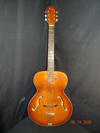 Vintage Kay Parlor Archtop Acoustic Guitar Chicago,  Usa.