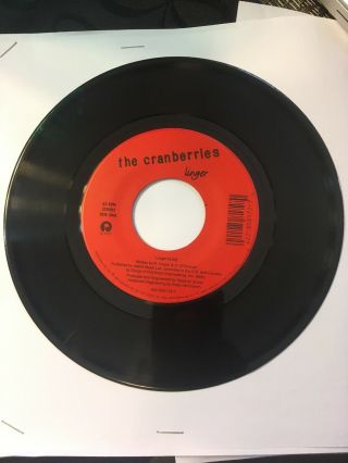 The Cranberries Dreams / Linger 45 Rare Jukebox Single With Label