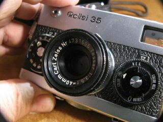 Vintage Rollei 35 Compact Film Camera 40mm F3.  5 Lens 4