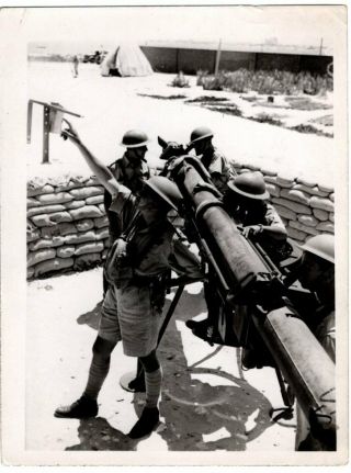 Press Photo Ww2 Royal Malta Artillery Height Range Finder 27.  5.  1940