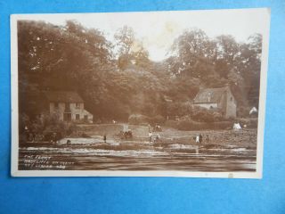 Vintage Real Photo Postcard The Ferry Radcliffe - On - Trent.